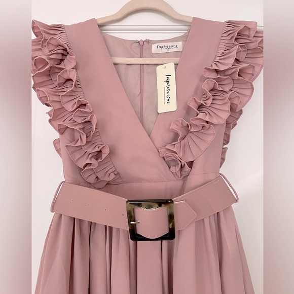 Blush Ruffled Dress - Picture 2 of 8